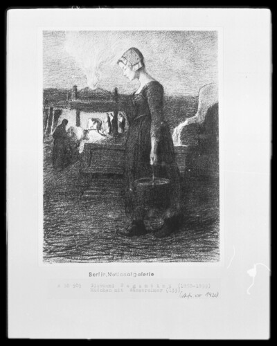 Girl with water bucket