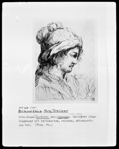 Locked head of a disciple with a cap like hat