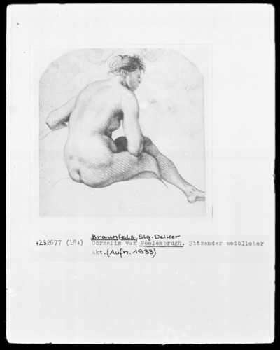 Seated female nude