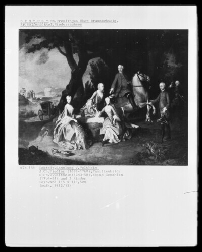 Family portrait of Hofjäger master Georg Philipp von Veltheim