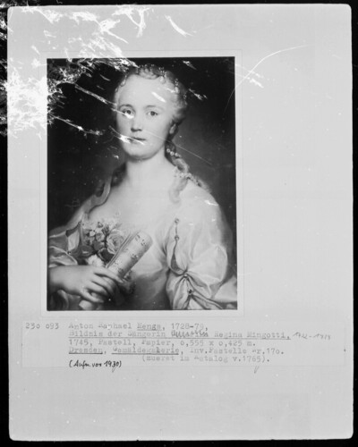 Singer Caterina Regina Mingotti born Valentini