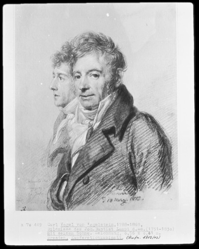 Portrait of Johann Baptist Lampi the Elder with his Sohne