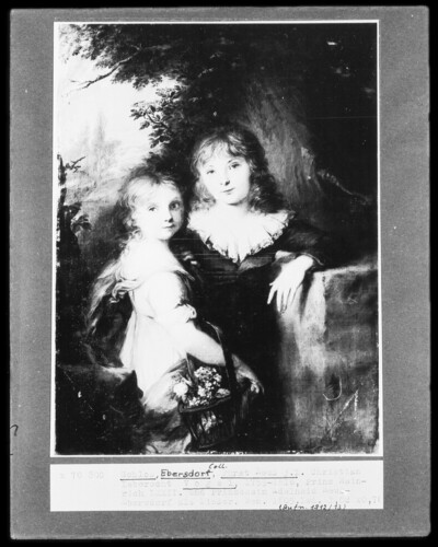 Portrait of Prince Henry XXII. and Princess Adelheid von Reuß-Ebersdorf as children