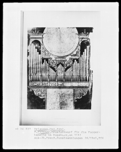 Organ design for the Fugger Chapel in Augsburg