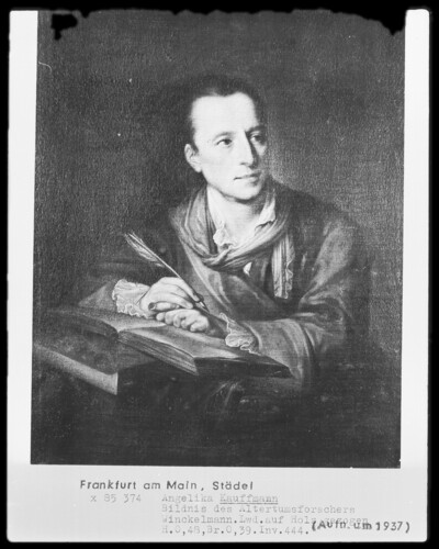 Portrait of the antiquities researcher Winckelmann (1717-1768)