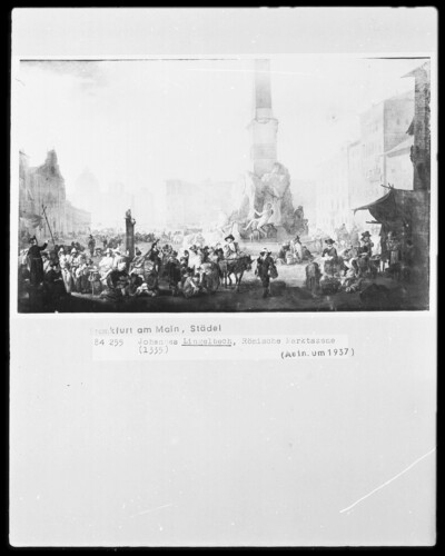 Market scene in Piazza Navona in Rome
