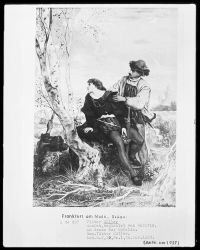Hamlet and Horatio at the churchyard/Hamlet and Horatio at the Headstone of Ophelia
