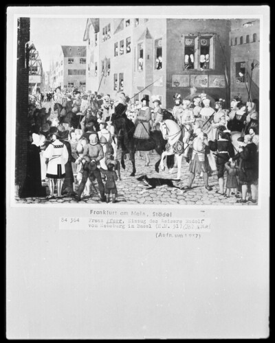 The entry of King Rudolf of Habsburg in Basel in 1273