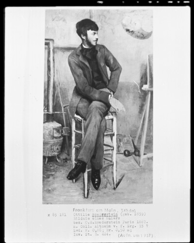 Bildnis eines Malers in einem Pariser Atelier