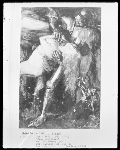 Woman Aventiure/Secret Knight, a naked, blond woman kidnapping