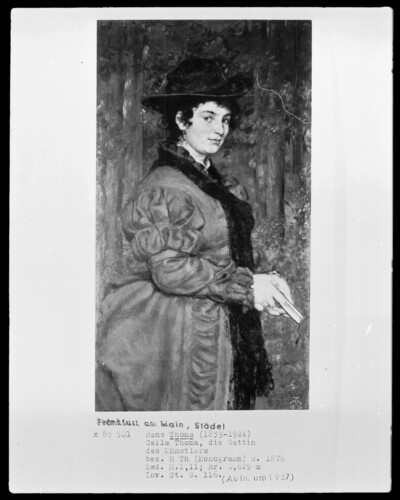 Portrait of the woman Cella Thoma, the artist’s wife