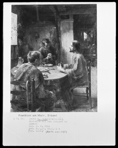 Christ with the disciples in Emmaus