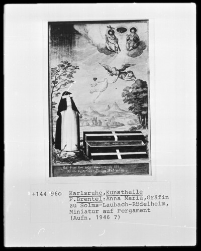 Anna Maria, countess of Solms-Laubach-Rödelheim as a widow