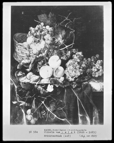 Still Life with Fruits, Mouse and Butterflies