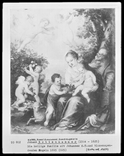 The Holy Family with John the Baptist and Flower Donors
