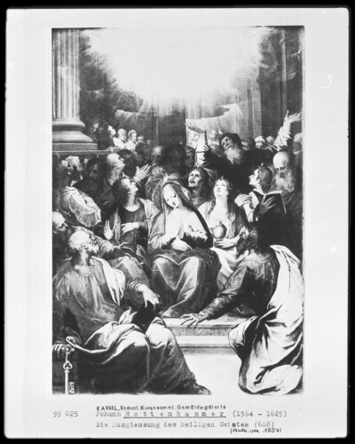 The outpouring of the holy spirit
