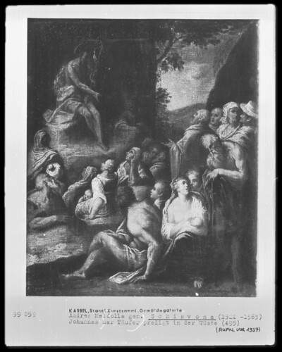 John the Baptist preaching in the desert