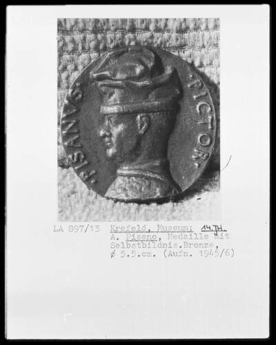 Medal with a self-portrait of Andrea Pisano