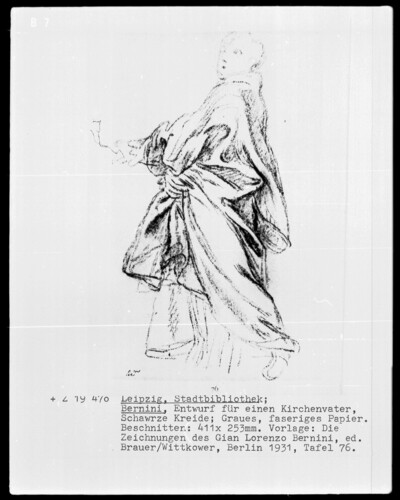 Garment Study for Saint Ambrosius, Folio recto