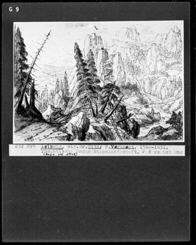 Romantic mountain landscape