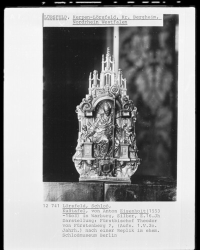 Presentation: Prince-bishop Theodor von Fürstenberg?