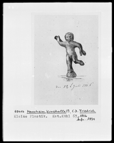 Study of the Roman bronze statuette of Natzevitz