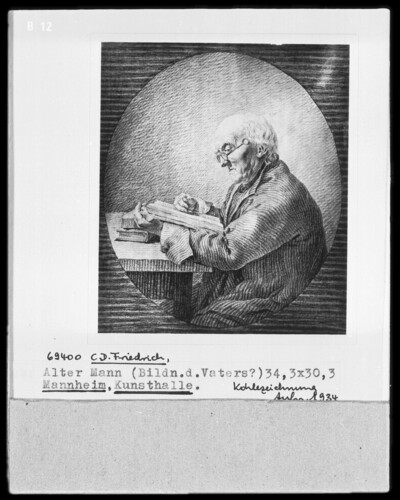 Adolph Gottlieb Friedrich, reading