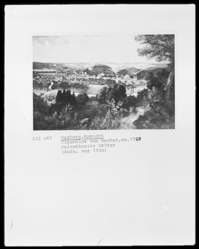 Stadtansicht von Marburg