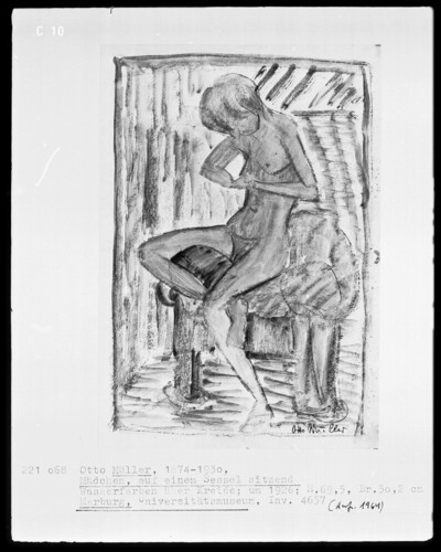 Girl sitting on a chair