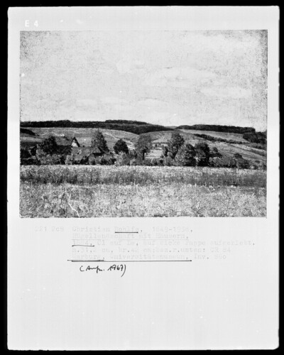 Hill Landscape with Houses