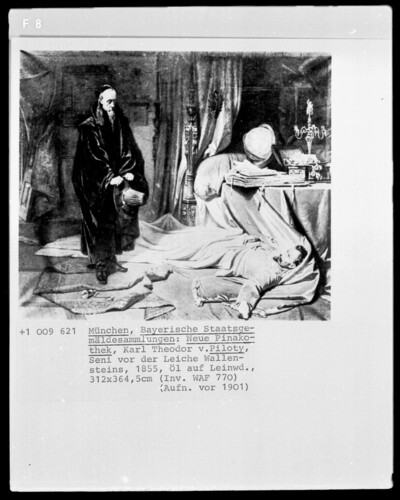 Seni in front of the corpse Wallenstein