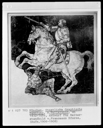 Study of a equestrian statue