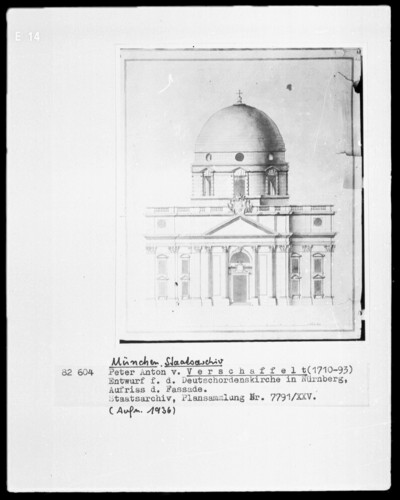 Design Drawing for the Church of Germany in Nuremberg