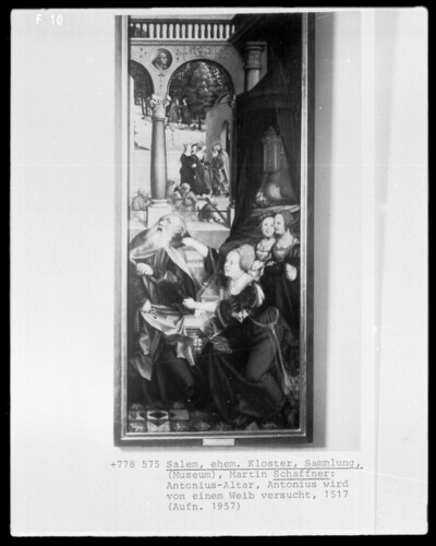 Plaque of the Altar of Antony - The Temptation of Saint Anthony