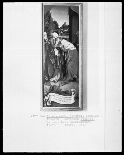 Dish of the altar of Mary - The Visitation