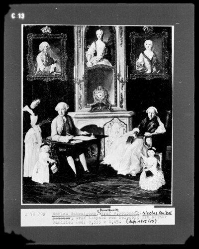 Count Leopold von Neipperg with his family
