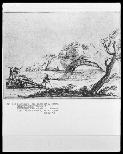 Landscape with waterfall