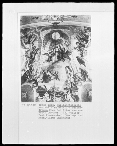 Ceiling fresco (Tölzer Pest procession)