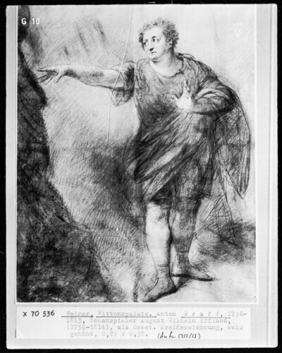 Actor August Wilhelm Iffland (1759-1814) as Orest