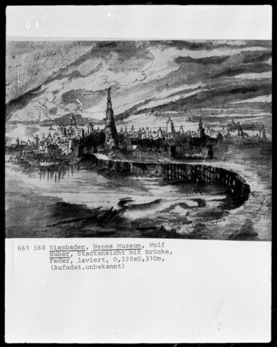 Town view with bridge