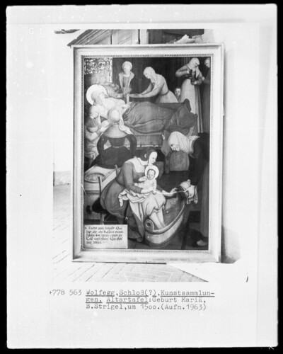 Altar board: Birth of Mary