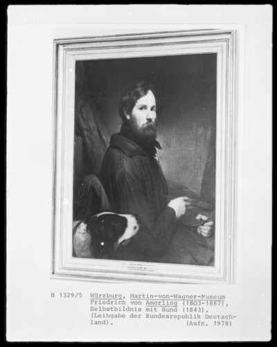 Self-portrait with dog