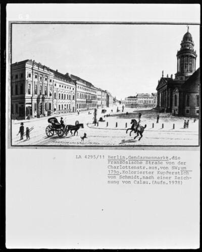 Berlin, Gendarmenmarkt, the French road from Charlottenstraße