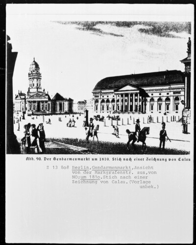 Berlin, Gendarmenmarkt, view from Markgrafenstraße