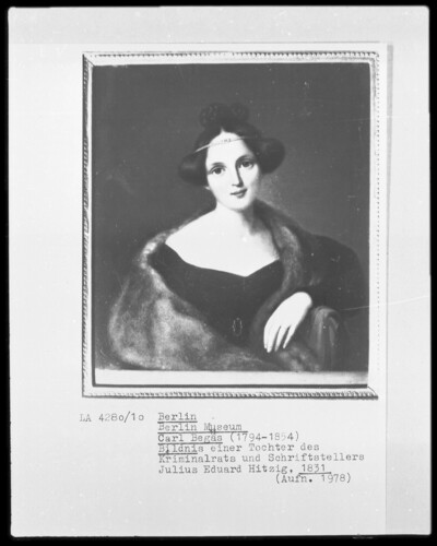Portrait of a Daughter of the Crime Council and Writer Julius Eduard Hitzig