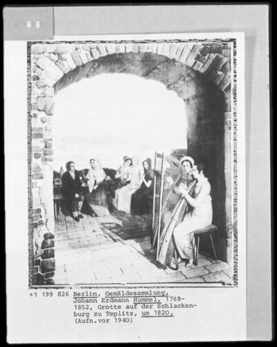 Grotto on Schlackenburg in Teplitz