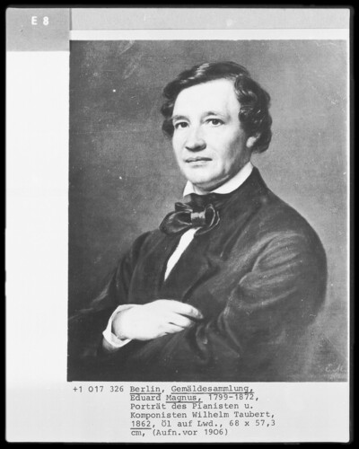 Portrait of pianist and composer Wilhelm Taubert