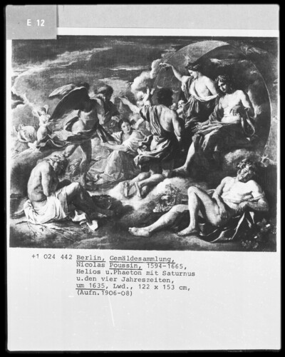 Helios and Phaeton with Saturn and the four seasons