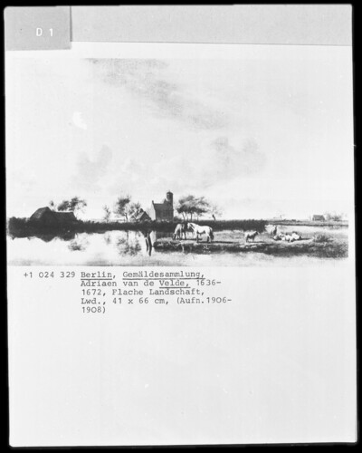 Flat river landscape