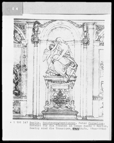 Design Drawing of the frescoes at the Campo Santo, Mystery are the Sad